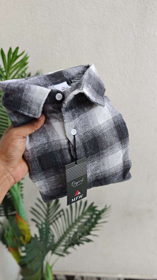 MFW Brush cotton checked shirts Single pcs @299 and Buy 4 pcs combo @999(Baggy Fit)