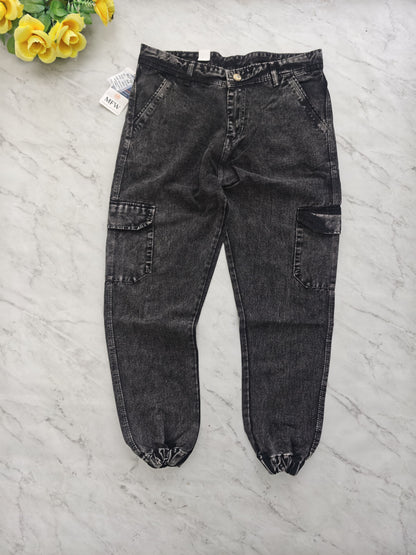 Mfw 6 pocket mom fit denim joggers cargo pants buy @500 rs only