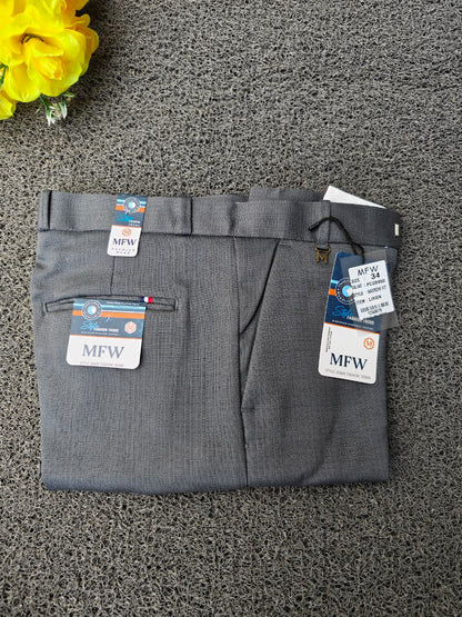 MFW Men's lenin textured polofit pants  buy 3 pant @ 1200 (Light grey)