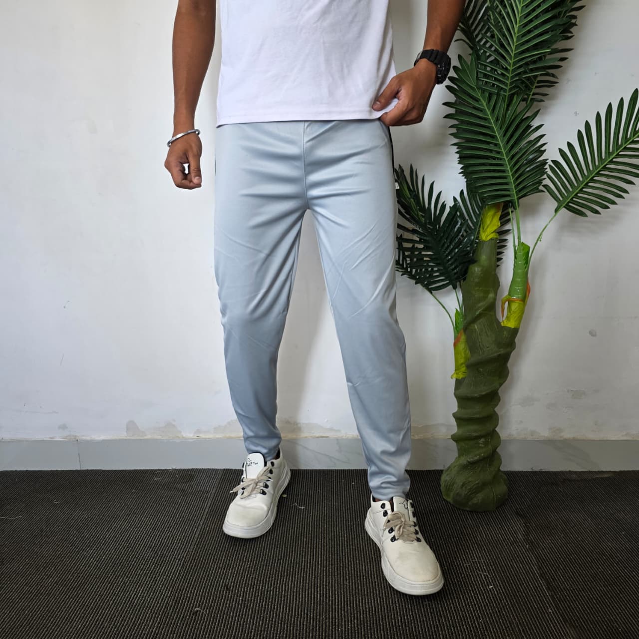 Strachable lycra track pants buy 4 pcs combo @499 only