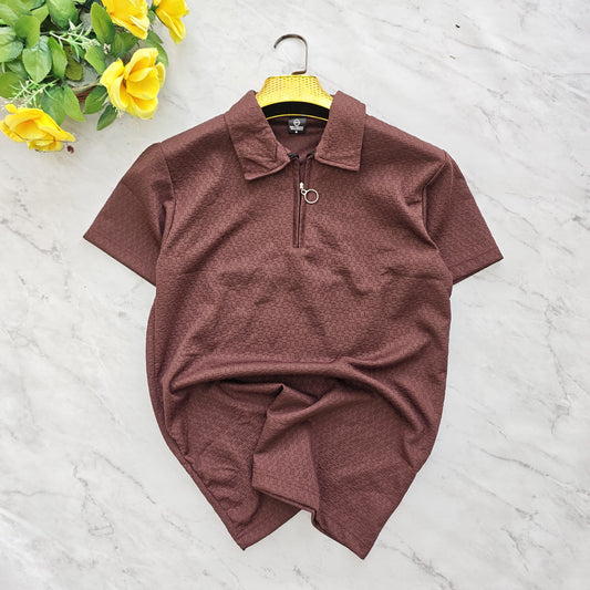 Mfw Half sleeve zipper Tshirt 1 pc @199 and 3 pcs @ 499