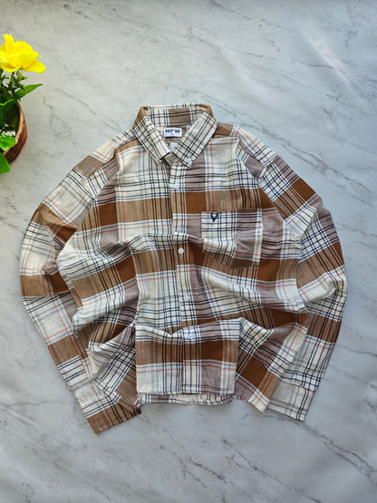 MFW Old money type full sleeve checked shirts Single pcs @299 and Buy 4 pcs combo @999