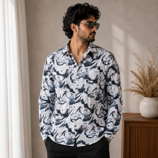 MFW Full sleeve viscose printed shirts Single pcs @299 and Buy 4 pcs combo @999