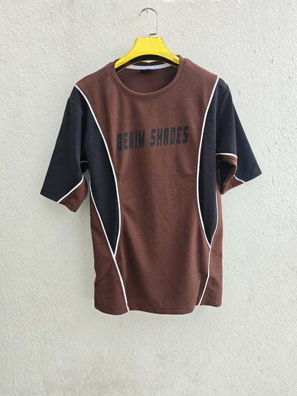 MFW piping design round neck drop shoulder tshirt buy@250rs only