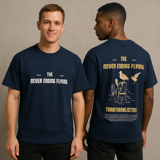 Half sleeve Round neck Front and back Printed Tshirt 1 pc @199 and 3 pcs @ 499