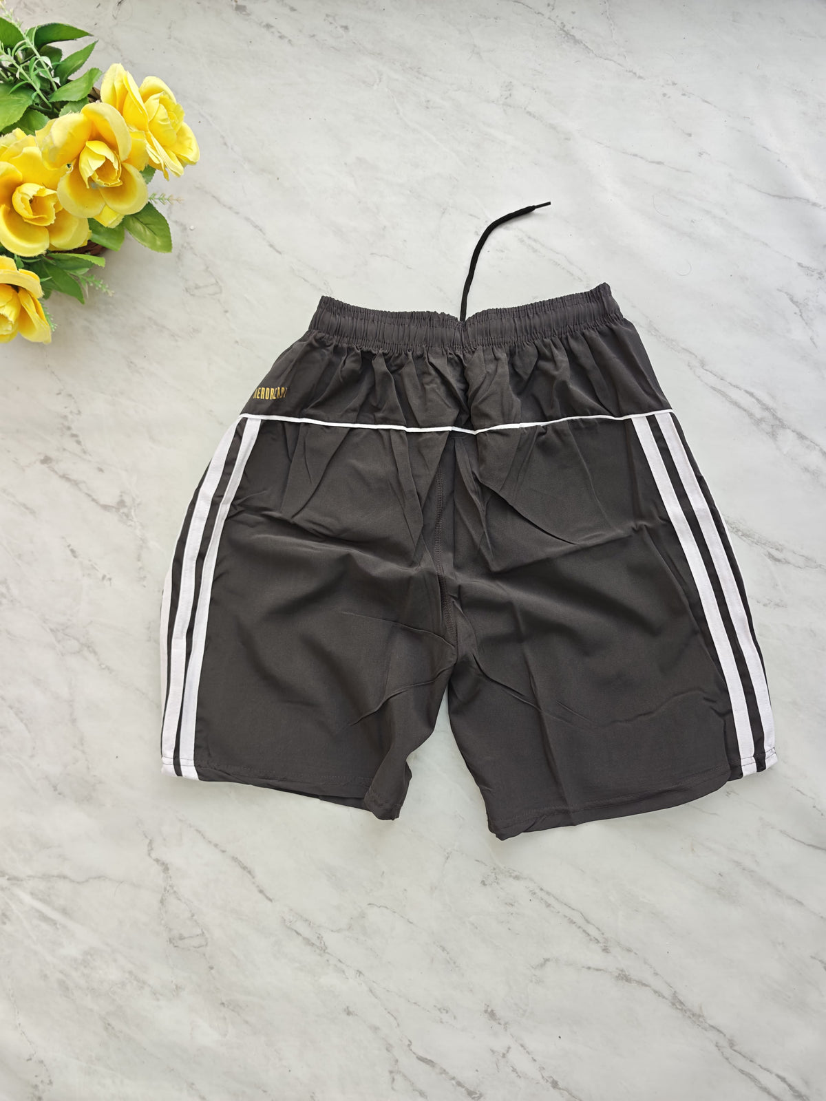 NS 3 line back side piping shorts buy 3 pcs @499 and 1 pcs @199(Grey)
