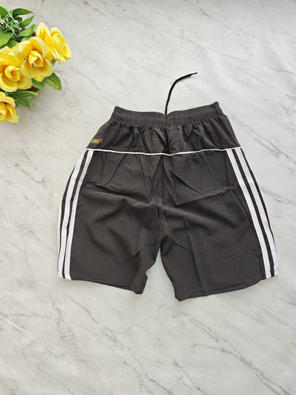 NS 3 line back side piping shorts buy 3 pcs @499 and 1 pcs @199(Grey)