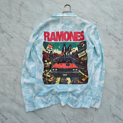 Men's korean Collar tie and die printed premium old money Zipper Full sleeve tshirts@249 (Fabric Reference – Please Read Description)