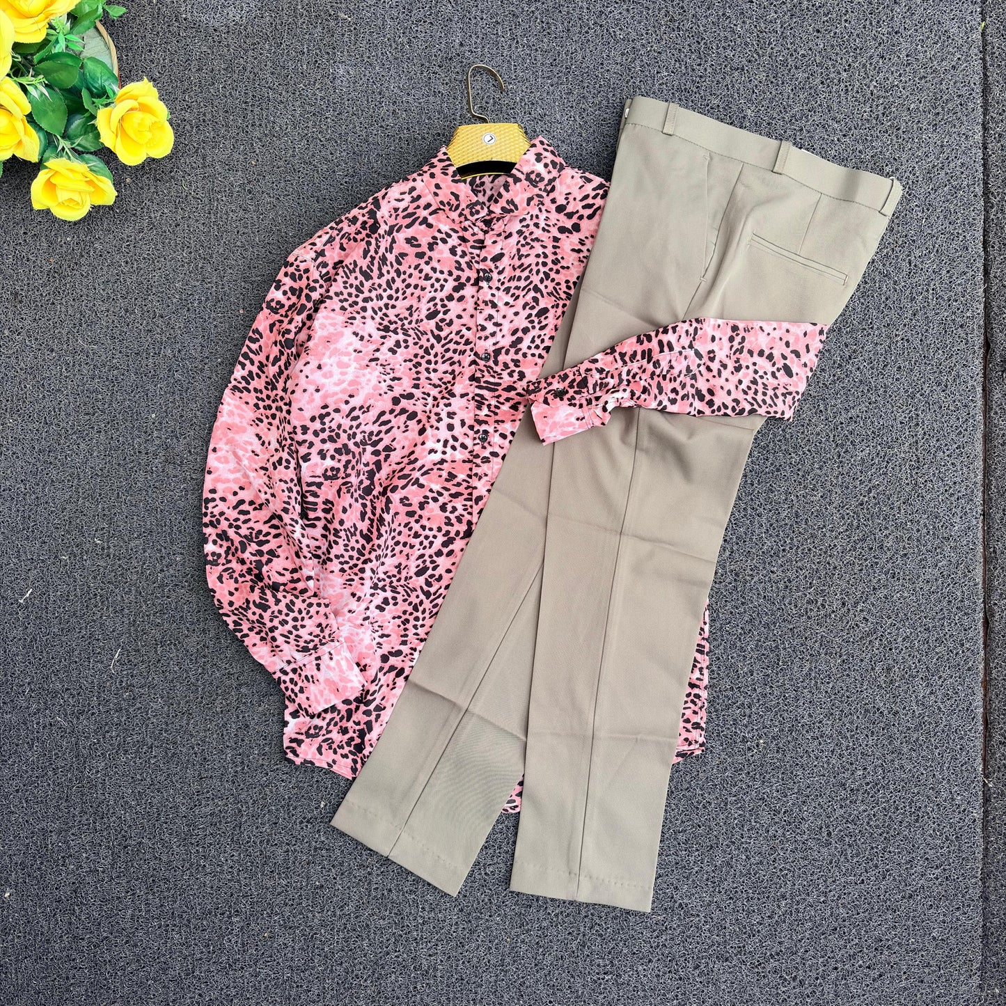 2 in 1 combo printed shirts + polo fit pant buy @600