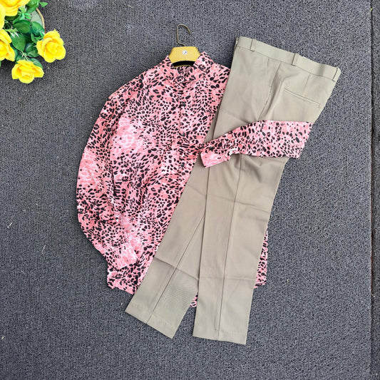 2 in 1 combo printed shirts + polo fit pant buy @600