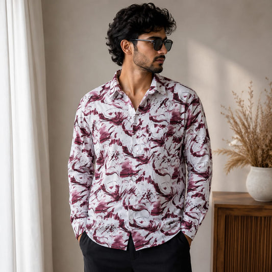 MFW Full sleeve viscose printed shirts Single pcs @299 and Buy 4 pcs combo @999