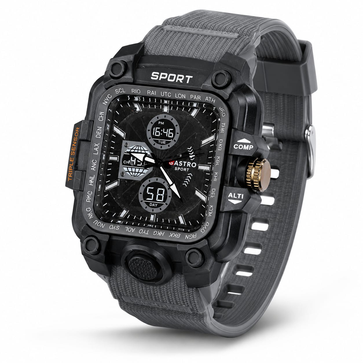 MFW Rugged Sporty Style Analog Watches Buy @150rs (Ash)
