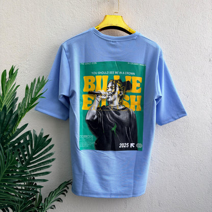 Round neck Front and back print droup shoulder Tshirt 1 pc @199 and 3 pcs @ 499