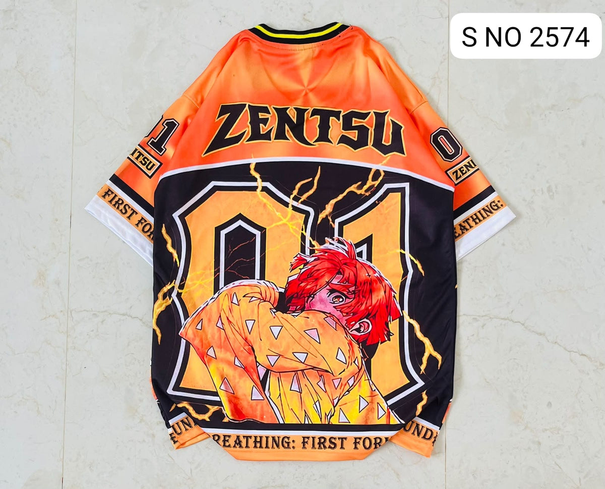 V-Neck Rib type anime printed jersey tshirts buy@250 rs only