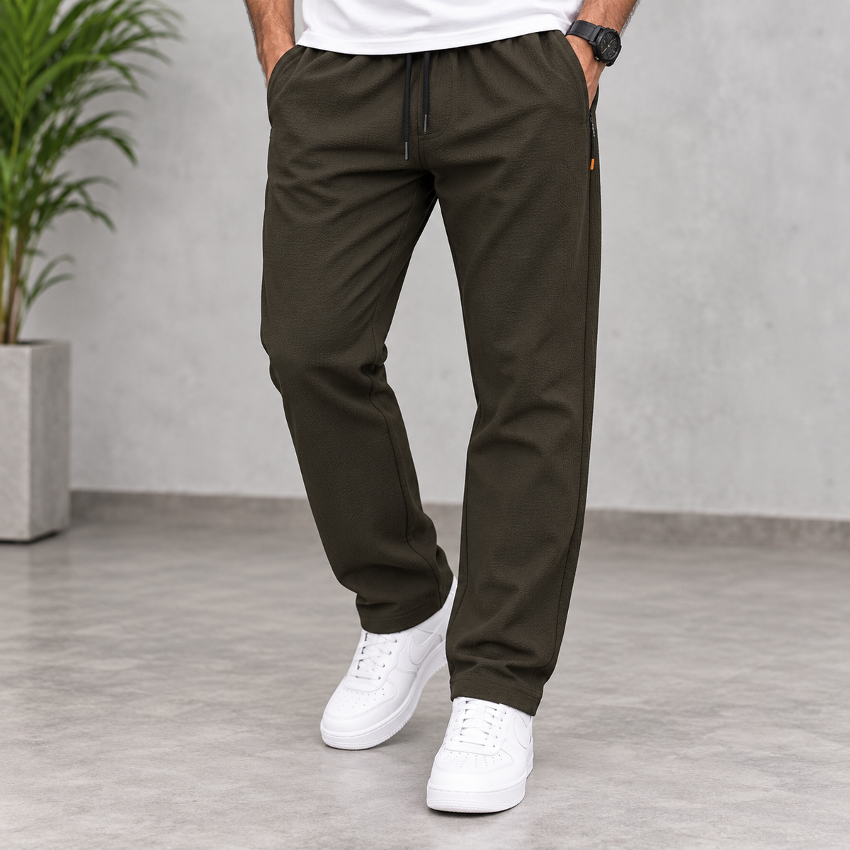 Popcorn track pants buy 3 pcs @499(Green)