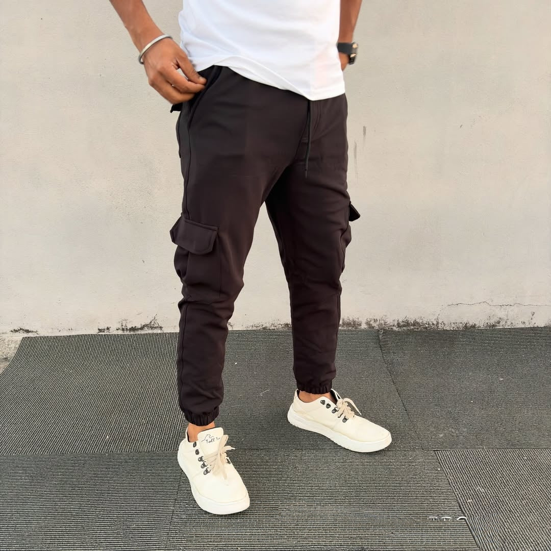 6 packet Lycra twill cargo joggers @299