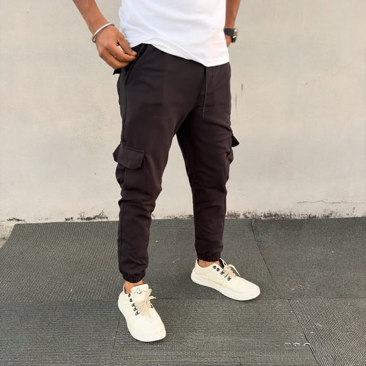 6 packet Lycra twill cargo joggers @299