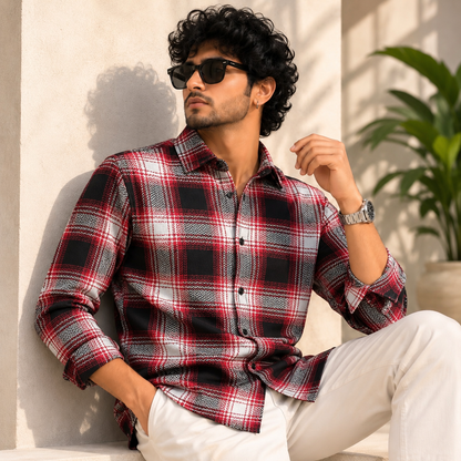 MFW Old money type korean weaving Full sleeve shirts Single pcs @299 and Buy 4 pcs combo @999