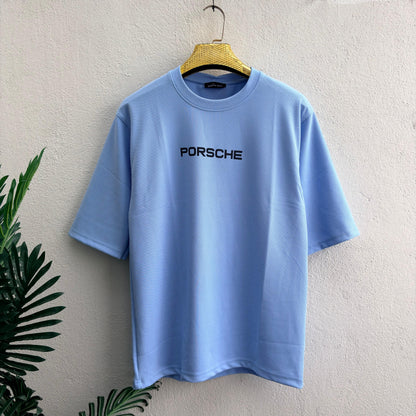 Porsche design Round neck Front and back Printed droup shoulder Tshirt 1 pc @199 and 3 pcs @ 499