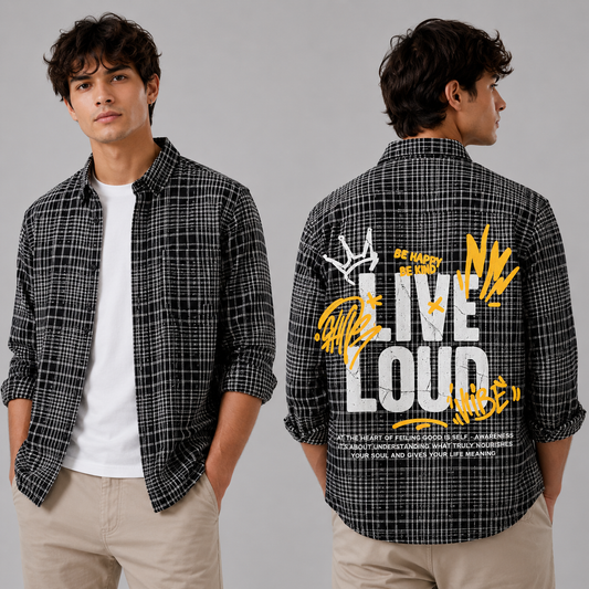Mfw Baggy Backprinted Shirts single pcs @350 and Buy 3 pc combo @999 (Black)