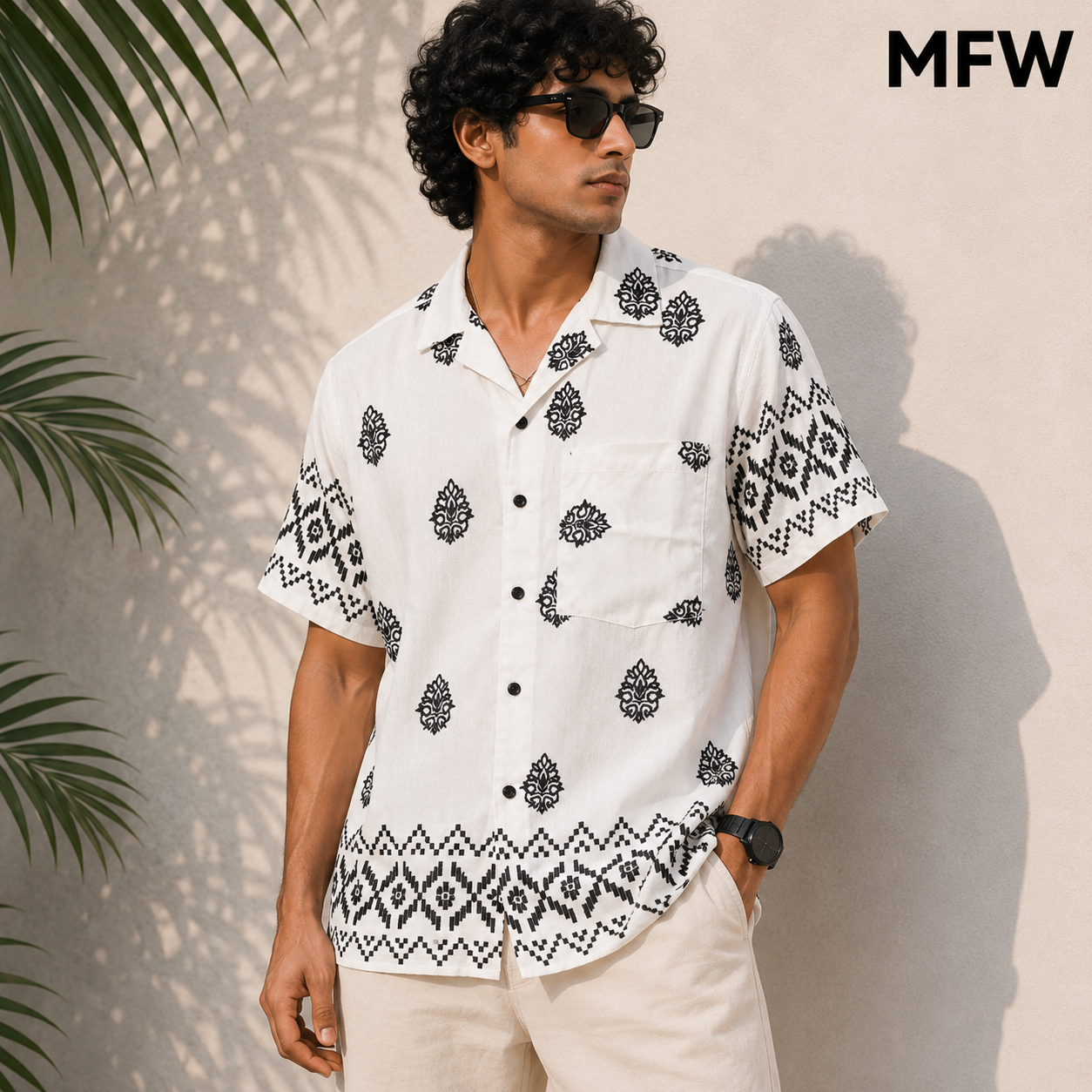 MFW Cuban collar viscose printed half sleeve shirts buy @250 rs only