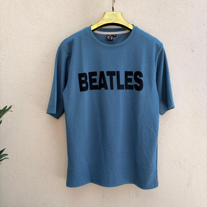 Round neck Front and back print drop shoulder Tshirt 1 pc @199 and 3 pcs @ 499(Beatles Design)