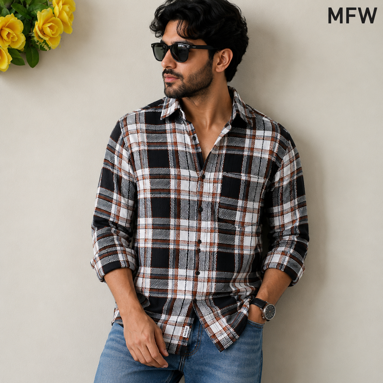 MFW Old money type korean weaving Full sleeve shirts Single pcs @299 and Buy 4 pcs combo @999