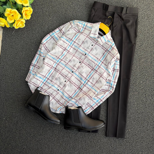 3 in 1 combo Printed Shirts + Polo fit pants + Shoe buy @ 999 only