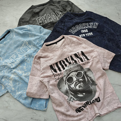 3 in 1 combo buy 3 pcs Random design Optical Acid wash tshirts buy 500 only(Read description before ordering)