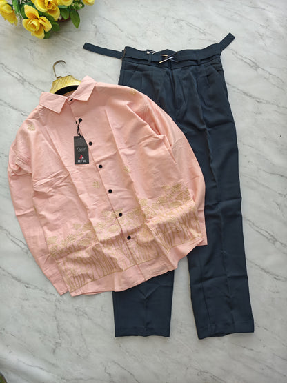2 in 1 Combo MFW cotton bottoms embroidery shirts + Gurkha polo fit pants buy @700 rs only