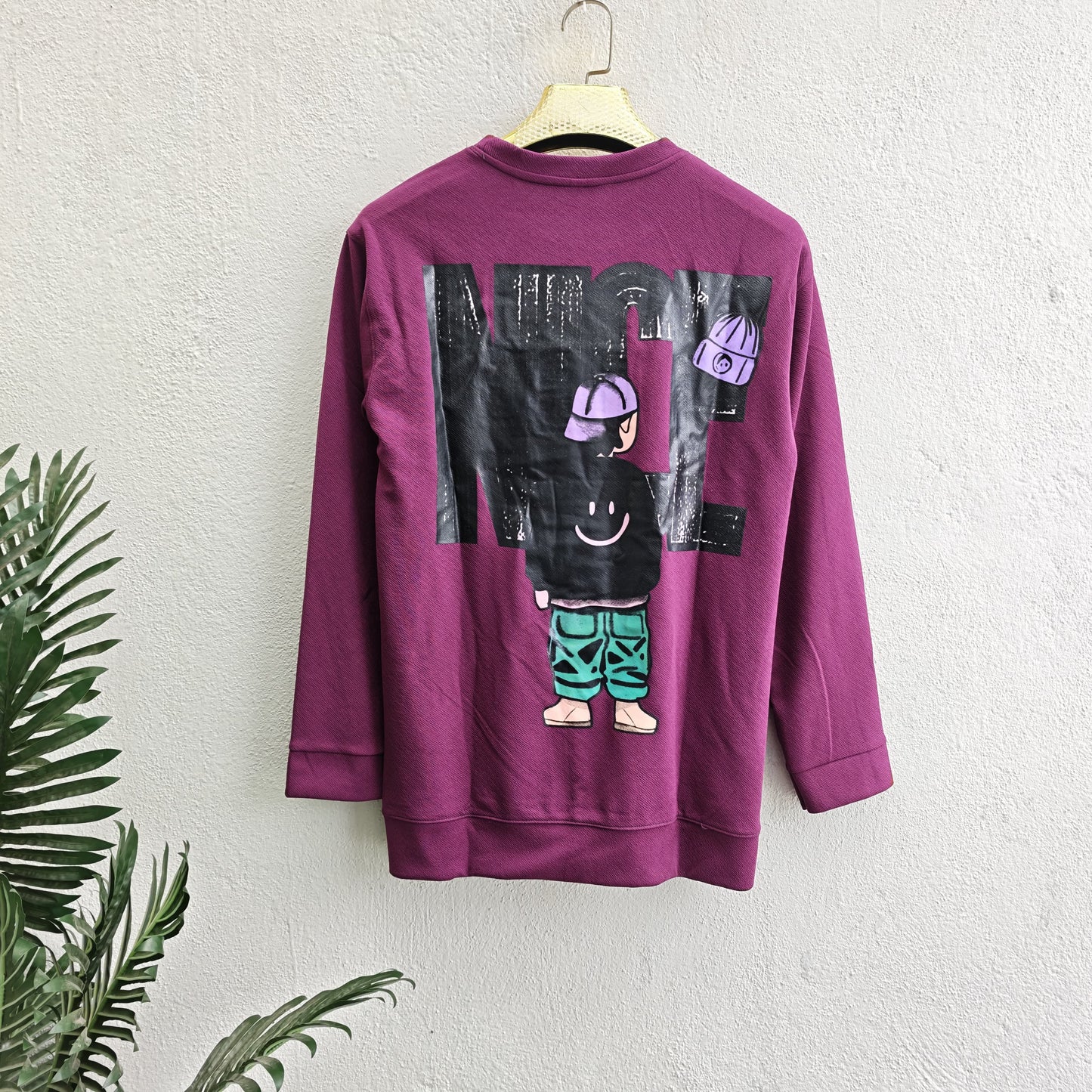 Mfw Full sleeve Front and back printed Tshirt 1 pc @199 and 3 pcs @ 499