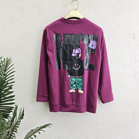 Mfw Full sleeve Front and back printed Tshirt 1 pc @199 and 3 pcs @ 499