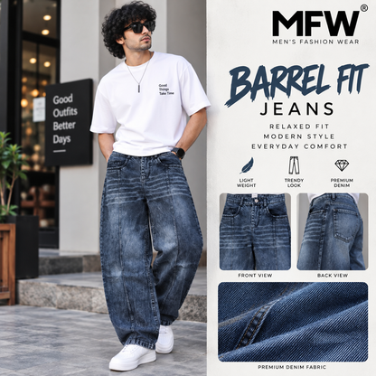 MFW Barrel Fit jeans pants buy @450 rs only[S5]
