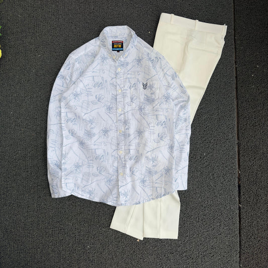 2 in 1 combo old money type Lenin  Printed  shirts +Lenin polo fit buy @600 only