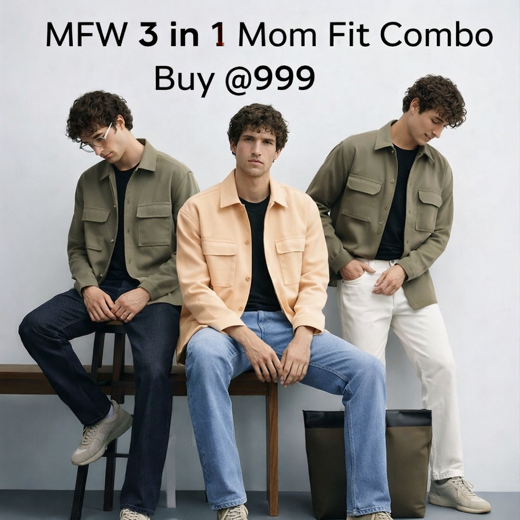 3 in 1 combo plain mom fit  jeans buy 3 pcs combo @999 only
