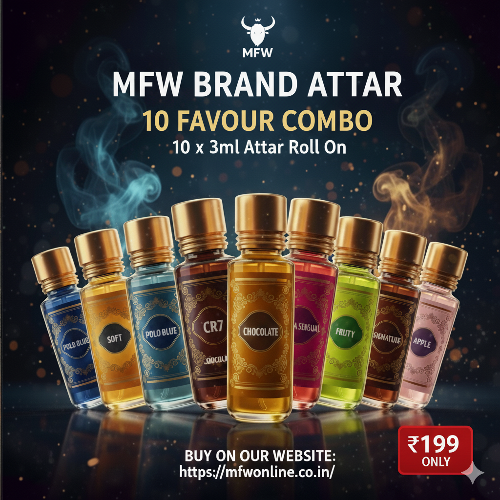 10 in 1 combo MFW Attar pack of 10 flavour attar buy @200 only