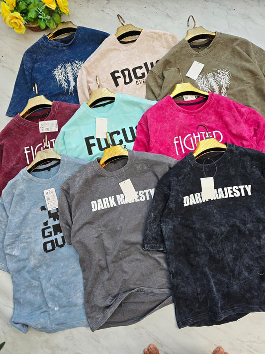 3 in 1 combo buy 3 pcs Random design Acid wash tshirts buy 500 only(Read description before ordering)