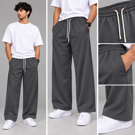 Mfw Imp Wide Leg baggy pants buy @350Rs (Darkgrey)