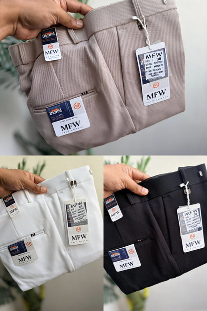 3 in 1 combo Mfw brand Penut fabric polo fit pants buy 3 pcs combo @999 (Please read description before ordering)