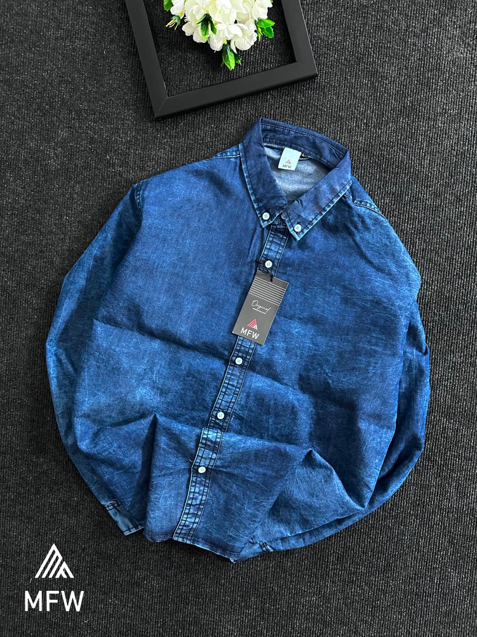 Men's Full sleeve Denim Shirts single pcs @350 and Buy 3 pc combo @999