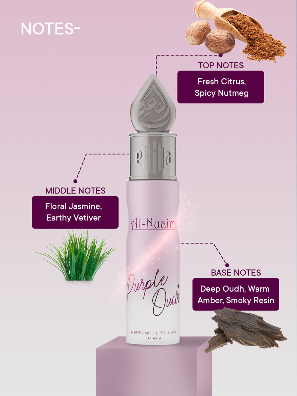 Purple Oudh 6 ml Alcohol Free attar perfume