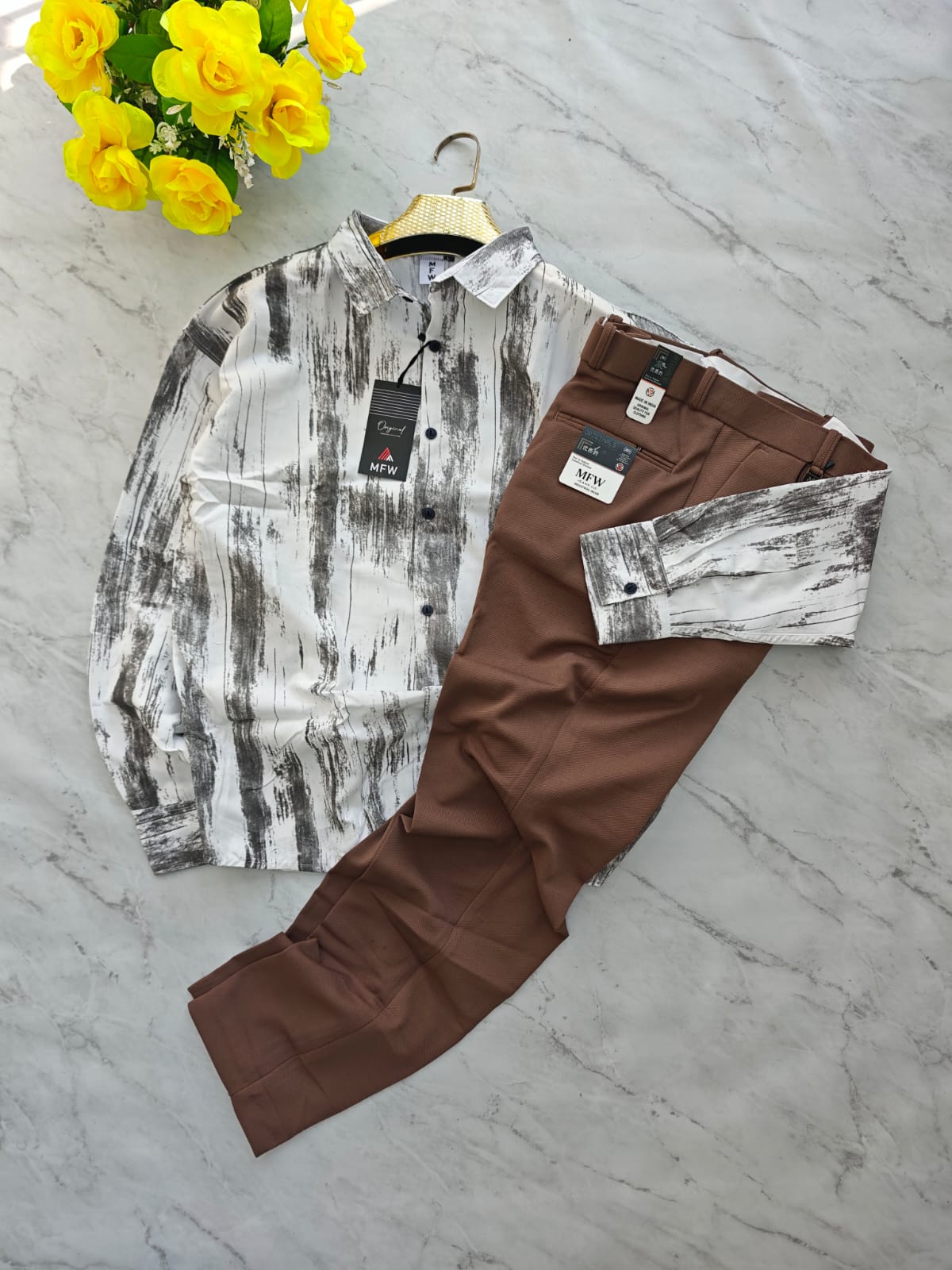 2 in 1 Combo Printed shirts + peanut polo fit pant buy @550 rs only