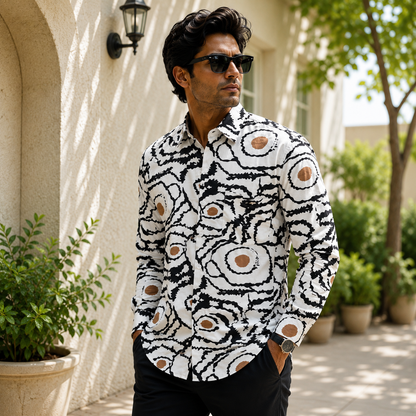 Men's Full sleeve viscose printed Shirts single pcs @350 and Buy 3 pc combo @999