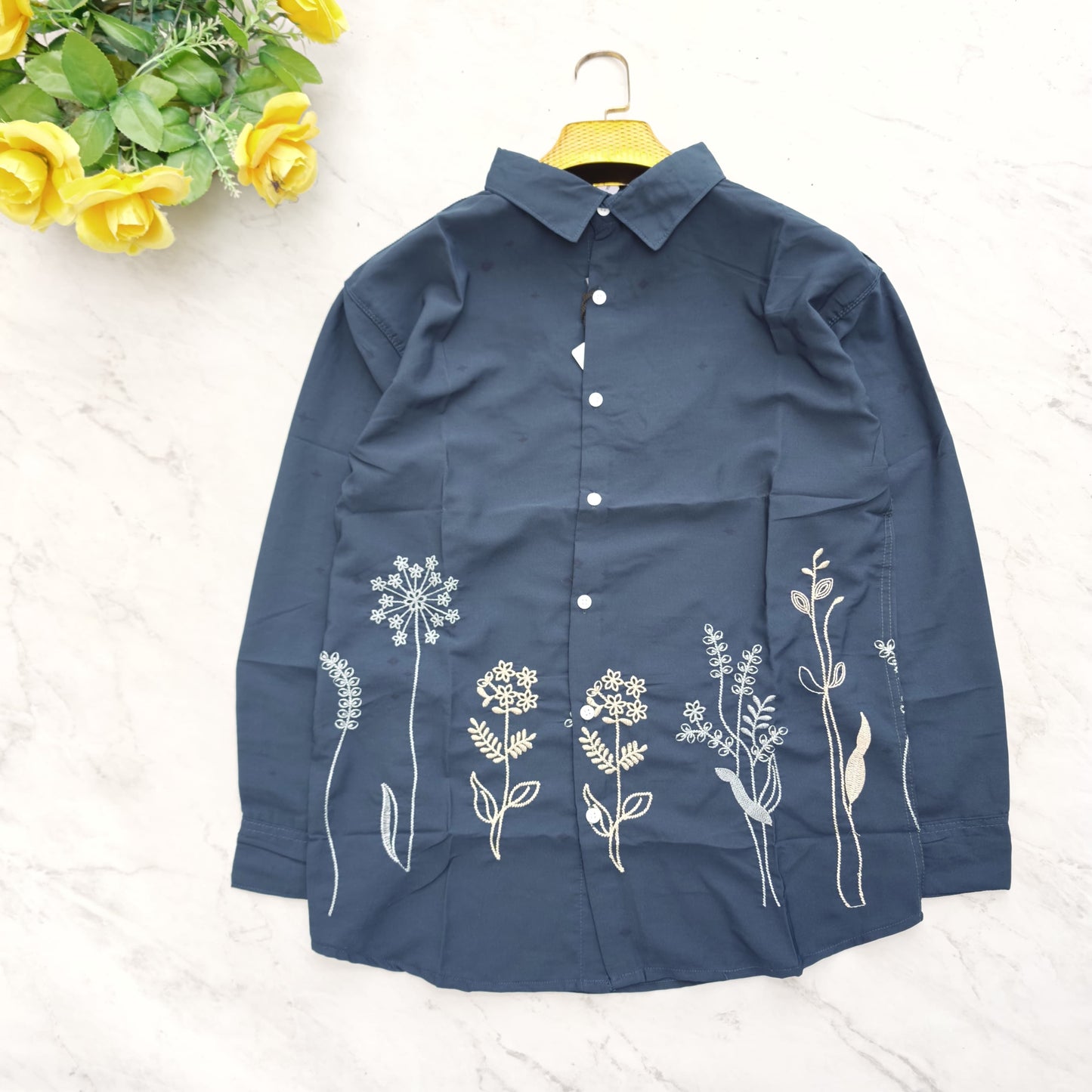 Men's bottom embroidery Shirts single pcs @350 and Buy 3 pc combo @999