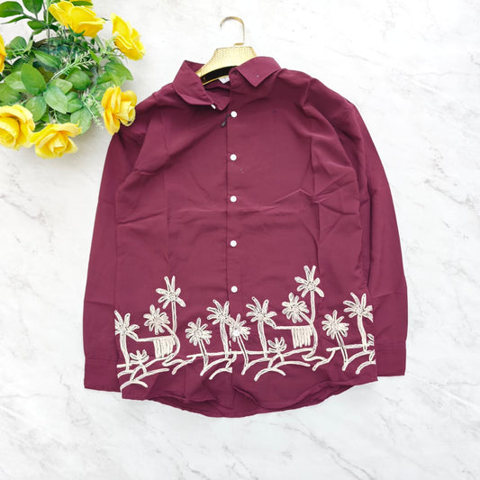 Men's bottom embroidery Shirts single pcs @350 and Buy 3 pc combo @999