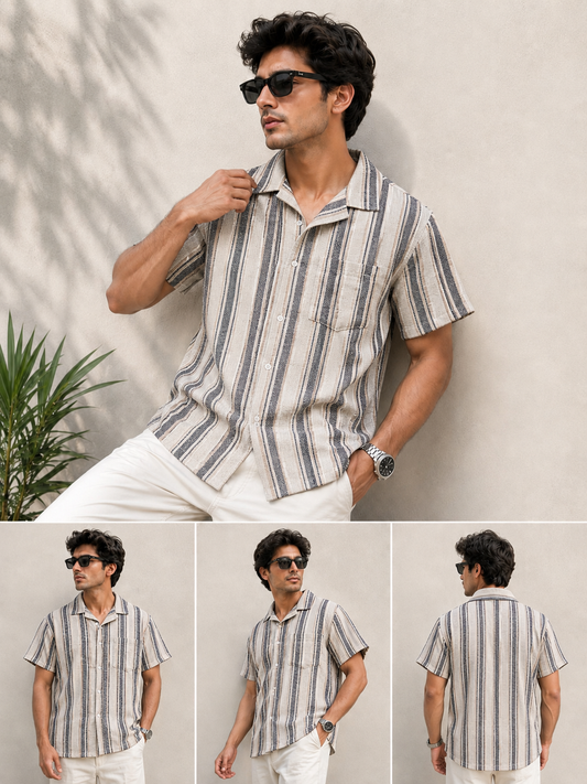Mfw Half sleeve cuban Collar designer shirts buy @250rs