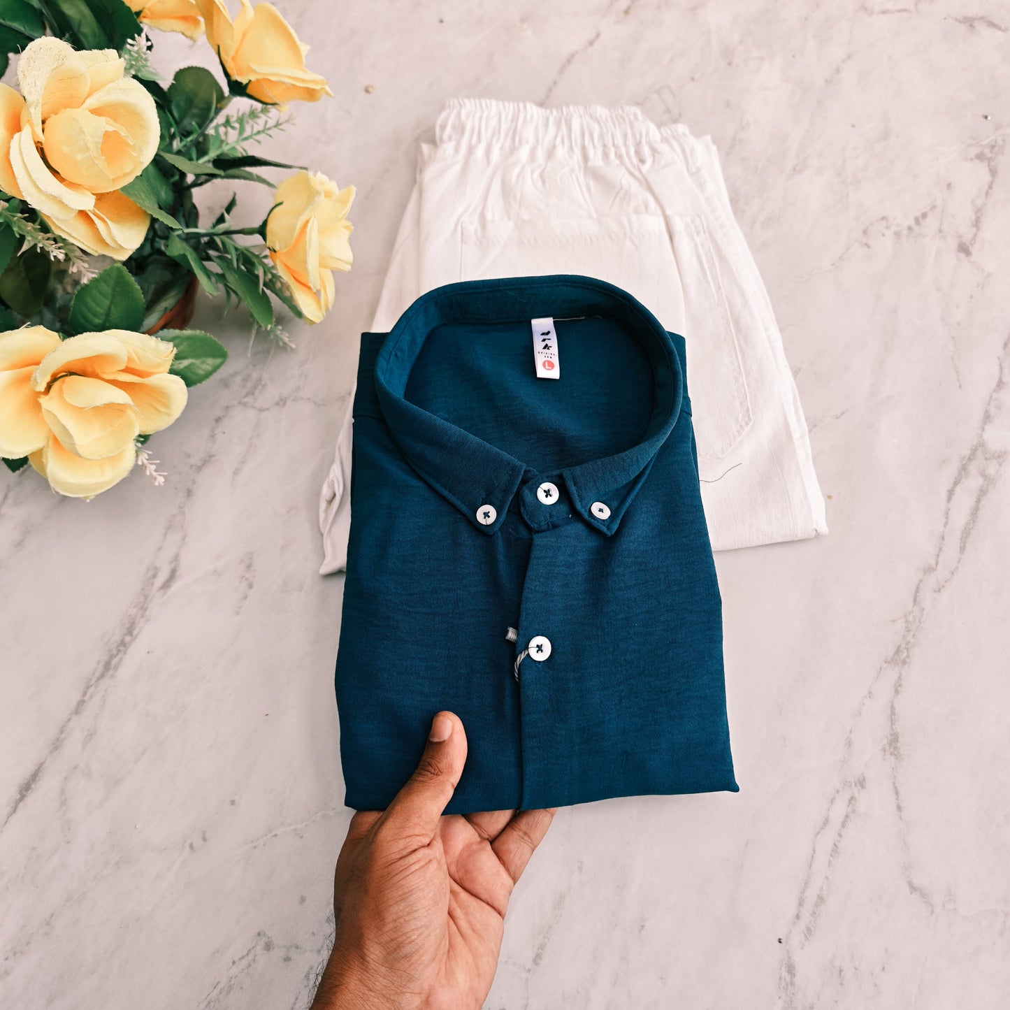 2 in 1 combo old money type crush Lenin shirts + Lenin relax fit pants combo buy @600 rs only