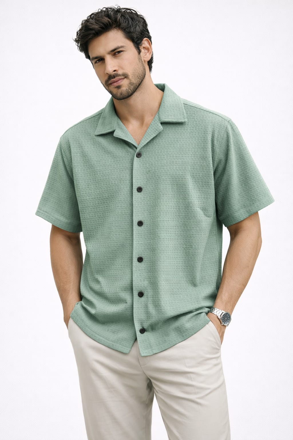 Mfw  Cuban collar Drop shoulder shirts 1 pc @199 and 3 pcs @ 499