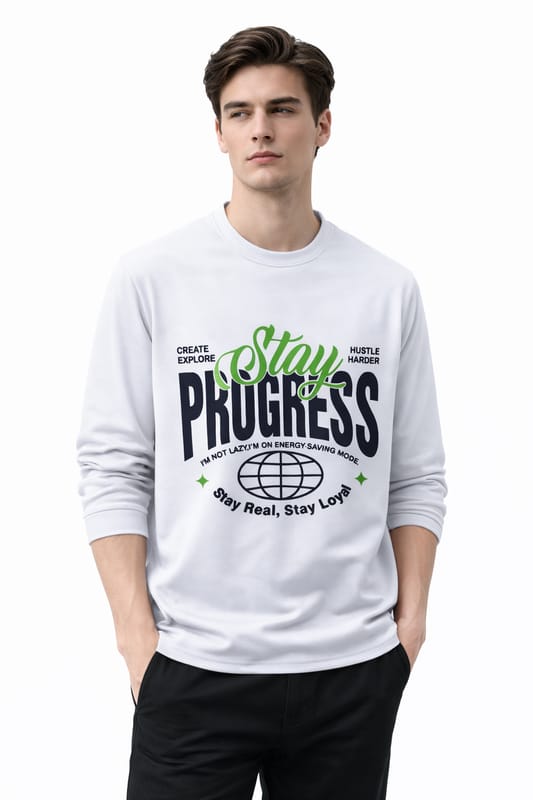 Round neck full sleeve tshirt buy 3 pcs @499 and 1 pcs @199 (white)