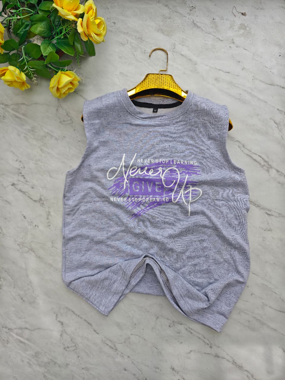 Random design Cotton Tank top sleeveless tshirt buy @150 rs only